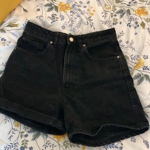 Zara Black High Rise Shorts